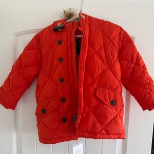 NWT Gap Orange Puffy Winter Jacket